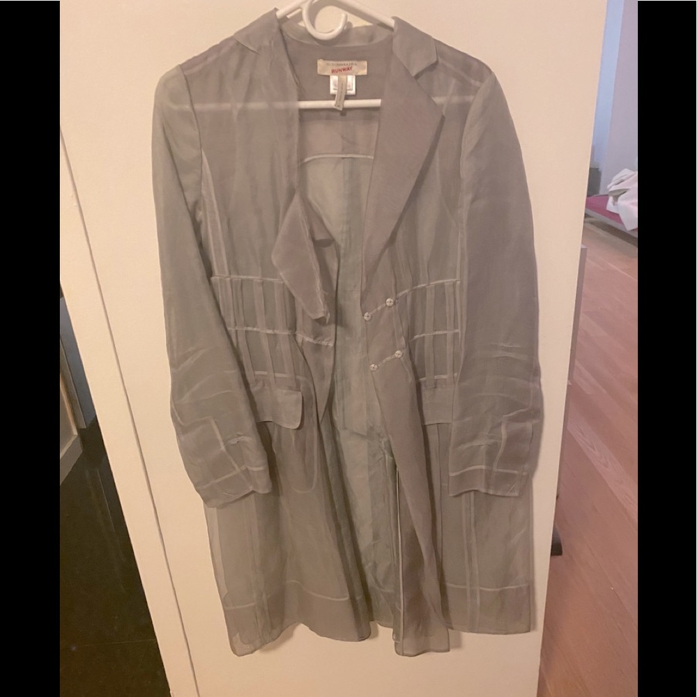 Sheer Runway Trench coat